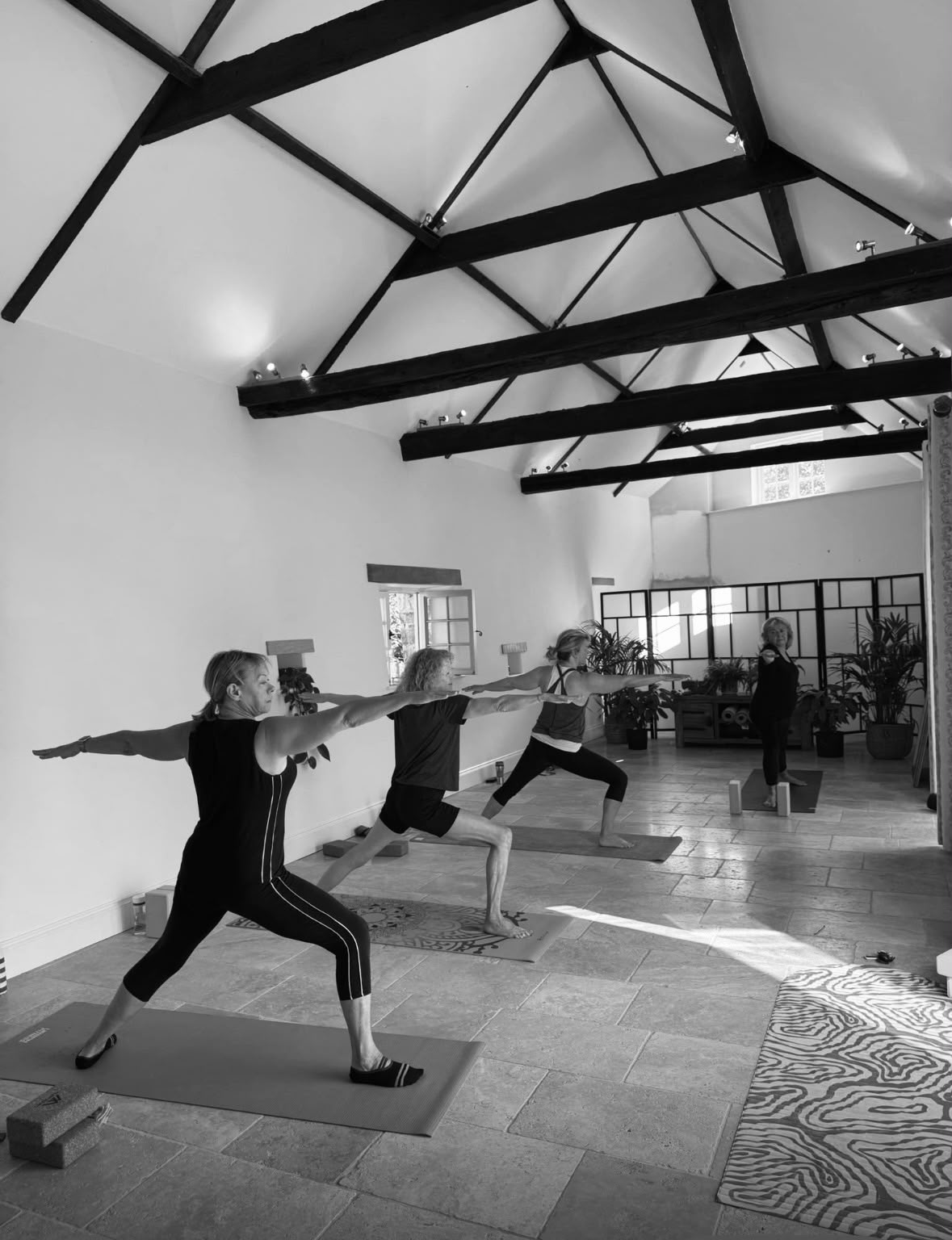 Fire & Form yoga class in Braunston — Strong shapes, friendly room